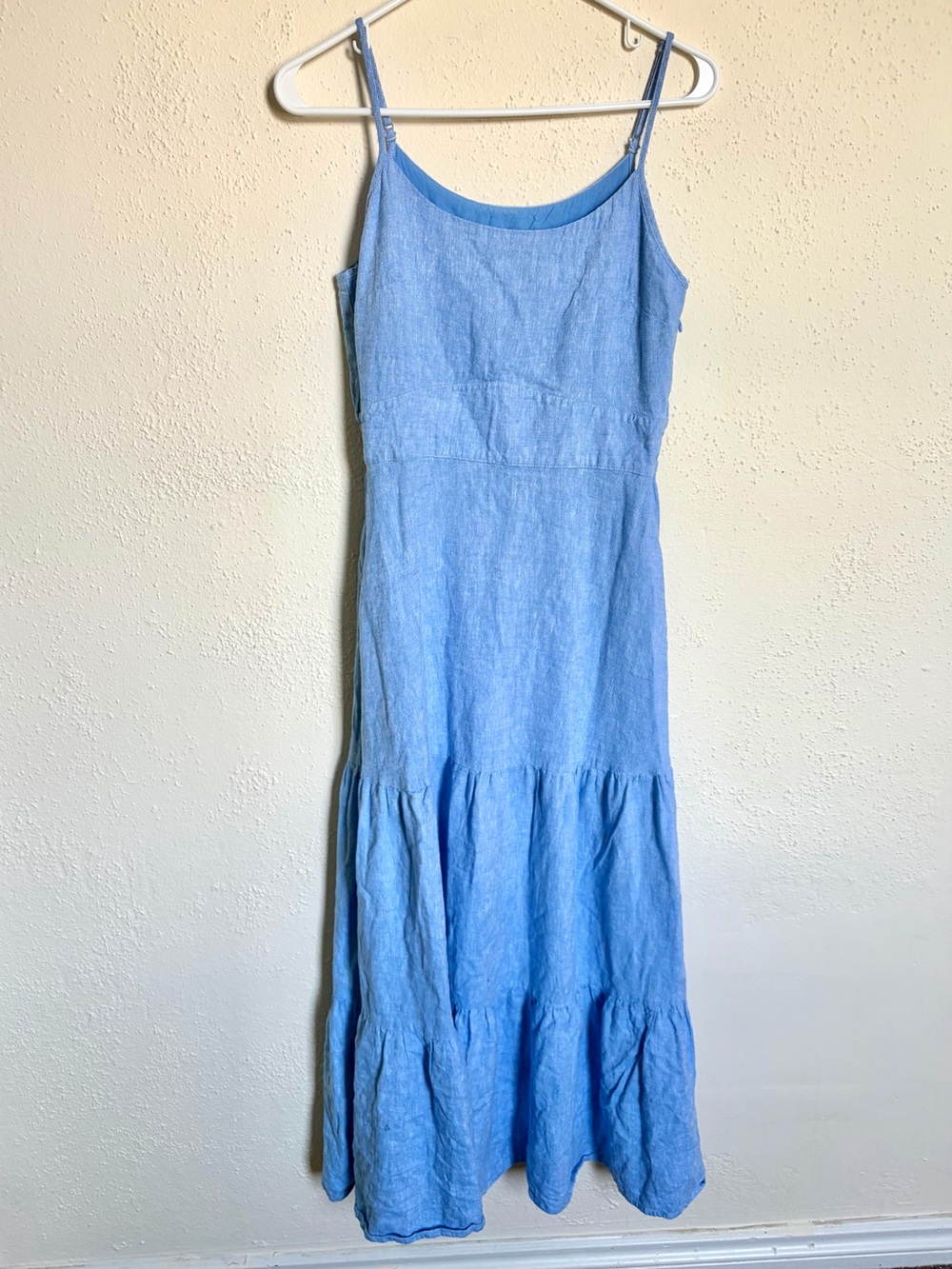 Joie Linen Blend Tiered Maxi Dress